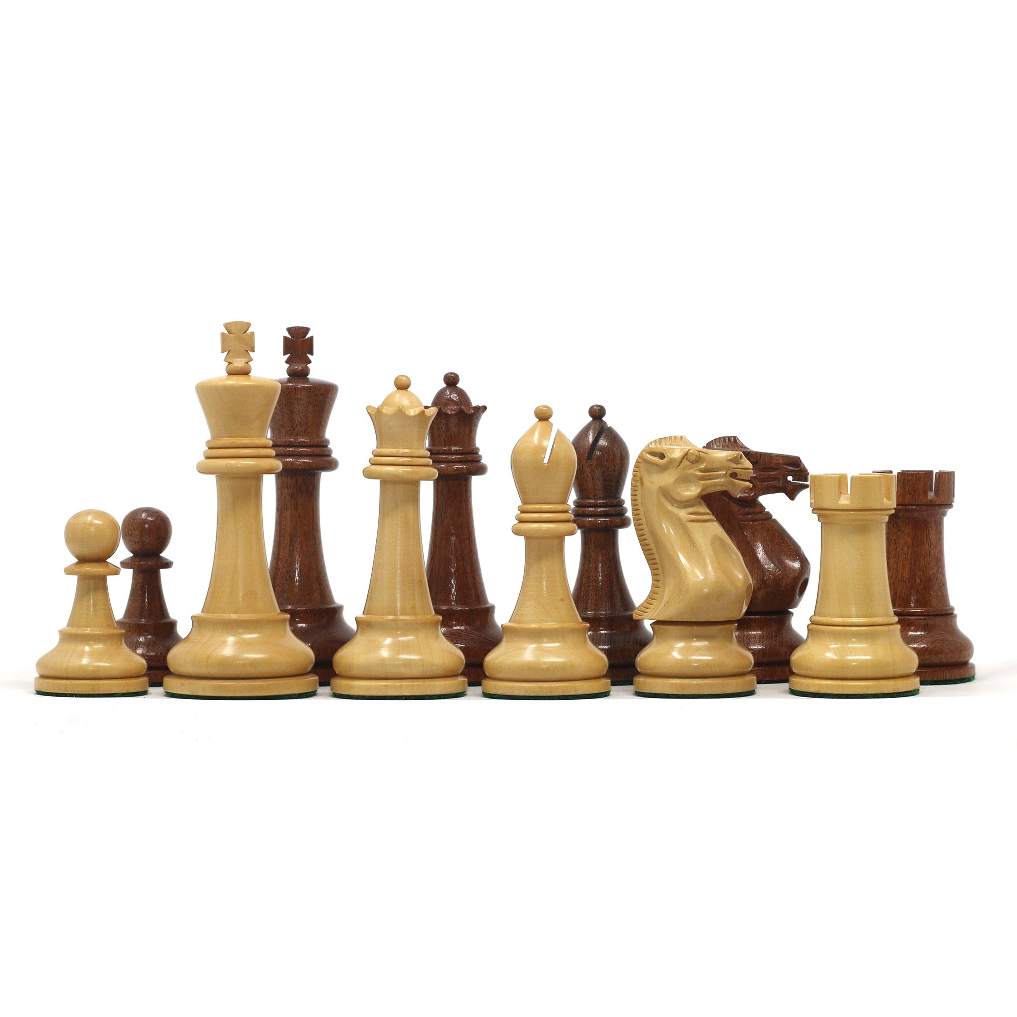 Winchester Series Luxury 4" Staunton Chess set in Golden Rosewood