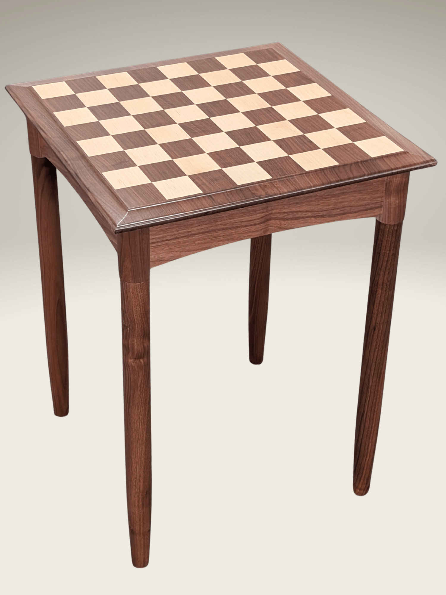 JLP Heritage Chess Table in Walnut Maple Hardwoods - US Handcrafted